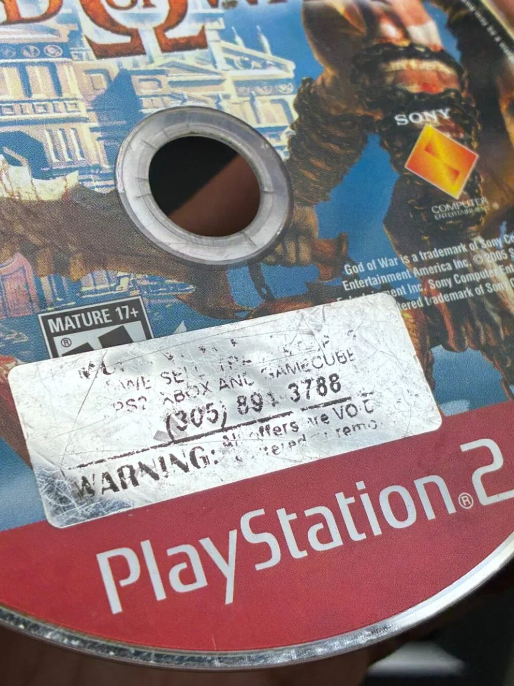 God of War [Greatest Hits] (PlayStation 2 PS2, 2005) Disc Only - Tested Works